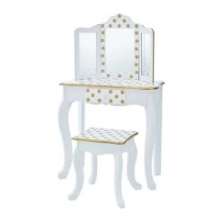 Fashion Polka Dot Gisele Play Vanity Set - Teamson Kids -Professional Childrens Furniture Store GUEST 000da21d 669a 442c 9c84 27e0cf64d574