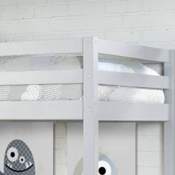 Kids' Twin Caspian Study Loft With Chair And Hanging Nightstand Gray - Hillsdale Furniture