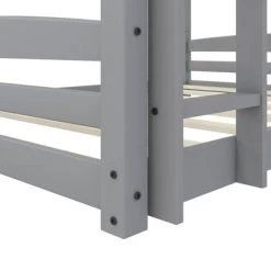 Full Over Full Alaina Floor Wood Bunk Bed - Room & Joy -Professional Childrens Furniture Store GUEST 034469de e7e2 4c83 ba6d 9b7d31ef6201