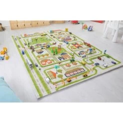 52.5"x71" Traffic Green 3D Play Rug - IVI -Professional Childrens Furniture Store GUEST 04e5a764 ac87 4977 a53f 8f880d6e2b2c
