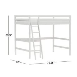 Full Caspian Loft Bed White - Hillsdale Furniture