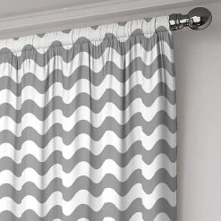 Wavy Chevron Room Darkening Curtain Panel - Eclipse My Scene