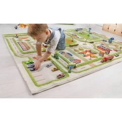 52.5"x71" Traffic Green 3D Play Rug - IVI -Professional Childrens Furniture Store GUEST 0ae76ecf b659 4c5c a58e 660e6e31d20f