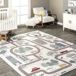 NuLOOM Chalea Kids Town Machine Washable Area Rug 18 NuLOOM Chalea Kids Town Machine Washable Area Rug -Professional Childrens Furniture Store GUEST 0fad8ec4 7586 4e14 949e 975373987373