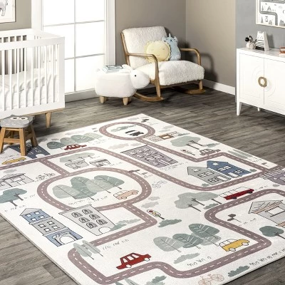 NuLOOM Chalea Kids Town Machine Washable Area Rug 8 NuLOOM Chalea Kids Town Machine Washable Area Rug - Image 8