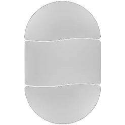 Flash Furniture 3 Piece 76" Oval Wave Flexible Grey Thermal Laminate Activity Table Set - Standard Height Adjustable Legs -Professional Childrens Furniture Store GUEST 114f58f7 e57f 4107 b1ed 49e8498d6930