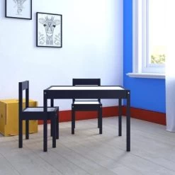 3pc Annya Kiddy Table Set Navy/White - Room & Joy -Professional Childrens Furniture Store GUEST 13aa874b 8656 4de2 ac39 9577cb0aaa88