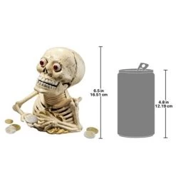 Design Toscano Bugged-Out Hungry Skeleton Cast Iron Mechanical Coin Bank -Professional Childrens Furniture Store GUEST 146b4934 2164 4ec1 825c a3bb7d157a86
