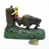 Design Toscano Butting Buffalo Collectors' Die Cast Iron Mechanical Coin Bank