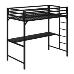 Twin Max Metal Loft Bed With Desk Black - Room & Joy 13 Twin Max Metal Loft Bed With Desk Black - Room & Joy -Professional Childrens Furniture Store GUEST 17bdbd22 b582 4f1c 8d0f 56417f4faf96