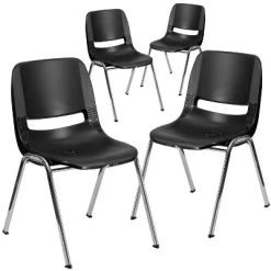 Flash Furniture 4 Pack HERCULES Series 661 Lb. Capacity Ergonomic Shell Stack Chair With 16'' Seat Height 9 Flash Furniture 4 Pack HERCULES Series 661 Lb. Capacity Ergonomic Shell Stack Chair With 16'' Seat Height -Professional Childrens Furniture Store GUEST 17c42eaf ac19 4de6 b60a f9797f9b5107