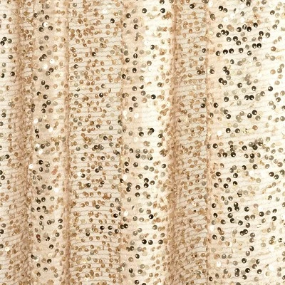 52"x84" Ballgown Glam Sparkle Sequins Window Curtain Panel - Lush Décor 2 52"x84" Ballgown Glam Sparkle Sequins Window Curtain Panel - Lush Décor - Image 2