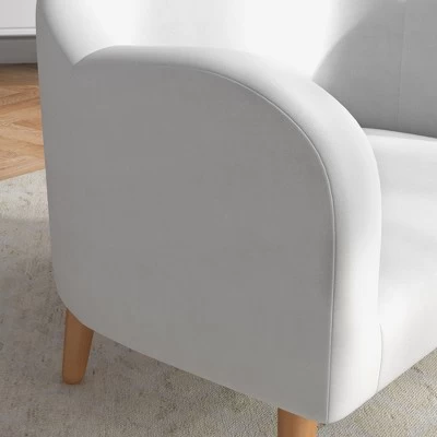 Qaba 2 Seater Kids Sofa, Cloud Shaped Children's Sofa For Nursery Playroom, With Soft Foam Padding, Anti-Tipping Design, For 2-5 Years, White 4 Qaba 2 Seater Kids Sofa, Cloud Shaped Children's Sofa For Nursery Playroom, With Soft Foam Padding, Anti-Tipping Design, For 2-5 Years, White - Image 4