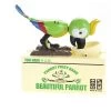 Insten Parrot Piggy Bank Robotic Coin Munching Toy Money Box, Green, 6.6x6.5 Inches