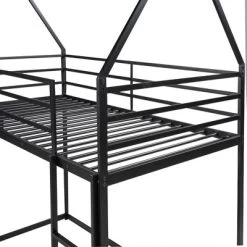 Twin Over Twin House Bunk Bed With Ladder And Slide - ModernLuxe -Professional Childrens Furniture Store GUEST 1db80995 d468 487f a460 fec5bd6117a5