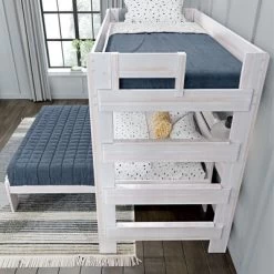 Max & Lily Farmhouse Twin Over Full L-Shaped Bunk Bed With Desk -Professional Childrens Furniture Store GUEST 224ec98e b4ef 4c3e 9508 40dd42c3a990