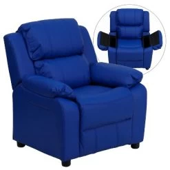 Flash Furniture Deluxe Padded Contemporary Kids Recliner With Storage Arms -Professional Childrens Furniture Store GUEST 22cfb621 281b 49d0 b9ea f1803243cf8e