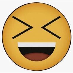 Deerlux Emoji Style Round Funny Smiley Face Kids Area Rug, Laughing Emoji Rug -Professional Childrens Furniture Store GUEST 25537f72 7d77 4b65 9d97 ad8c87484def