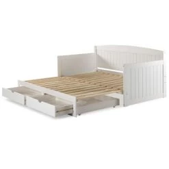 King Harmony Daybed With Conversion White - Alaterre Furniture -Professional Childrens Furniture Store GUEST 2750d32f 3633 4bc5 8b0e 8929c20679ff