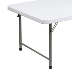 Emma And Oliver 4.93-Foot Kid's Granite White Plastic Folding Activity Table - Play Table -Professional Childrens Furniture Store GUEST 275557f5 d678 49cf b82e d7e16fd13045