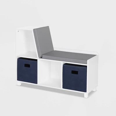 RiverRidge Home Kids' Book Nook Collection Cubby Storage Bench With 2 Bins - RiverRidge 6 RiverRidge Home Kids' Book Nook Collection Cubby Storage Bench With 2 Bins - RiverRidge - Image 6