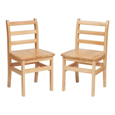 ECR4Kids Three Rung Ladderback Chair, Classroom Seating, Natural, 2-Pack 15 ECR4Kids Three Rung Ladderback Chair, Classroom Seating, Natural, 2-Pack - Image 15