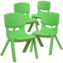 Flash Furniture 4 Pack Plastic Stackable School Chairs With 10.5" Seat Height -Professional Childrens Furniture Store GUEST 29a08a31 6e94 4c7a a512 57fd68eebae0