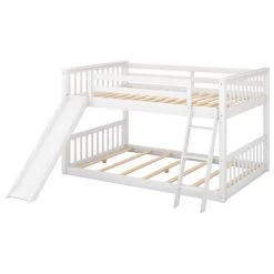 Wood Bunk Bed With Convertible Slide And Ladder-ModernLuxe -Professional Childrens Furniture Store GUEST 2a271176 4bc6 4440 873a 11086befb226