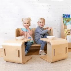 ECR4Kids Premium Bentwood Multipurpose Table And Chair Set, Kids Furniture, Natural, 3-Piece -Professional Childrens Furniture Store GUEST 2cb05053 673c 4b72 a380 90de60ecc2a6