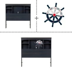 Twin Navali Bookcase Headboard Blueberry - South Shore -Professional Childrens Furniture Store GUEST 2d49f7e8 9335 42ec 80a3 4fd899279b5b