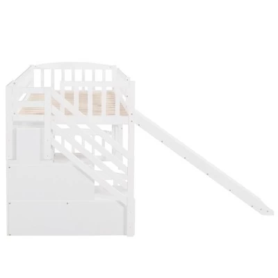 Twin Size Loft Bed With Two Drawers And Slides - ModernLuxe 8 Twin Size Loft Bed With Two Drawers And Slides - ModernLuxe - Image 8