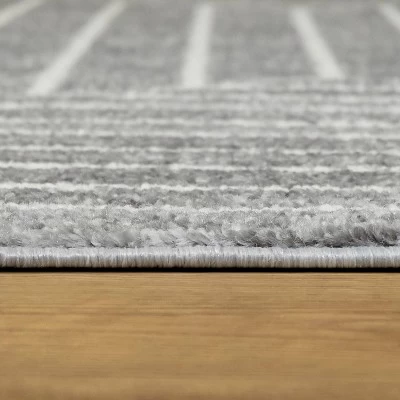 5'3"x7' Elias Stripe Kids' Area Rug Gray - Balta Rugs 4 5'3"x7' Elias Stripe Kids' Area Rug Gray - Balta Rugs - Image 4