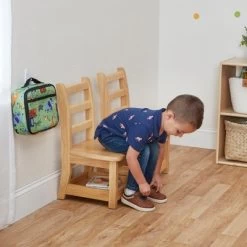 ECR4Kids Three Rung Ladderback Chairs With Storage, 2-Pack - Natural -Professional Childrens Furniture Store GUEST 3110d51b 99be 4ec0 915d fb8fef4b2e55