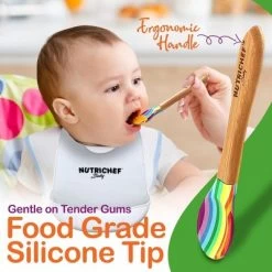 NutriChef Rainbow Dinnerware Set With Bibs For Kids -Professional Childrens Furniture Store GUEST 31f6ef69 1376 4e11 8e0f c061c54df238