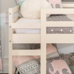 Twin Over Twin Indy Solid Wood Low Bunk Bed - Saracina Home -Professional Childrens Furniture Store GUEST 32ed9e38 4f0a 4624 8239 bbf00adabaf2