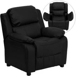 Flash Furniture Deluxe Padded Contemporary Kids Recliner With Storage Arms -Professional Childrens Furniture Store GUEST 342a9b05 0e3f 4f66 a9ee ea982a750f0e 1