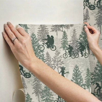 Netflix Stranger Things Hawkins Woods Peel And Stick Wallpaper Brown - RoomMates 4 Netflix Stranger Things Hawkins Woods Peel And Stick Wallpaper Brown - RoomMates - Image 4