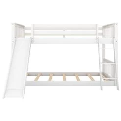 Wood Bunk Bed With Convertible Slide And Ladder-ModernLuxe -Professional Childrens Furniture Store GUEST 37346878 42ab 4d27 aed3 42f1c8875cd9