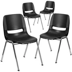 Flash Furniture 4 Pack HERCULES Series 440 Lb. Capacity Kid's Ergonomic Shell Stack Chair With 14" Seat Height -Professional Childrens Furniture Store GUEST 3752129c 60e8 4fdc 8331 b528dfdbda52