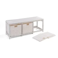 Badger Basket Kid's Storage Bench With Woven Top And Baskets White -Professional Childrens Furniture Store GUEST 3a56ba07 5ed9 42fe b63f dac2489cc095