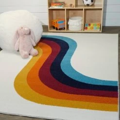 Caroline Abstract Kids' Rug Cream - Balta Rugs