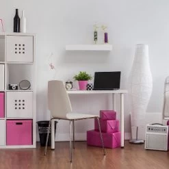 24" Floating Shelf With Lip For Kids' Room White - InPlace