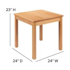 Emma And Oliver Kids Natural Solid Wood Table And Chair Set For Classroom, Playroom, Kitchen -Professional Childrens Furniture Store GUEST 3bbc143d 24b7 4f0e bf0f 7de1271de2c8