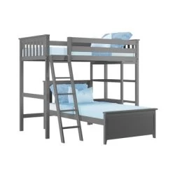 Max & Lily L-Shaped Twin Over Twin Bunk Bed With Bookcase -Professional Childrens Furniture Store GUEST 3bf12638 1b21 440b b1fb 03701ec19f2c