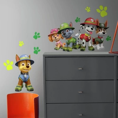 RoomMates PAW Patrol Jungle Peel And Stick Giant Wall Decals Single Sheet 2 RoomMates PAW Patrol Jungle Peel And Stick Giant Wall Decals Single Sheet - Image 2