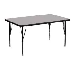 Flash Furniture 30''W X 48''L Rectangular Thermal Laminate Activity Table - Height Adjustable Short Legs -Professional Childrens Furniture Store GUEST 3f088a5d c3ec 4a1a 8918 ac81f3d167e5