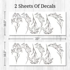 Floral Stems Wall Decor - Decalcomania -Professional Childrens Furniture Store GUEST 40f40118 561b 498d 8a54 2b67c4b18d2b