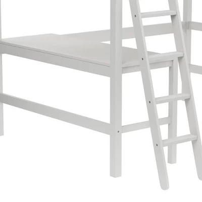 Full Caspian Loft Bed White - Hillsdale Furniture 7 Full Caspian Loft Bed White - Hillsdale Furniture - Image 7