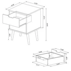 Modern Kids' Nightstand White - Pillowfort™ -Professional Childrens Furniture Store GUEST 43187505 1f27 4b45 8d32 b1cd213ac469