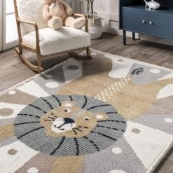 Brodie Cheerful Lion Kids Area Rug -Professional Childrens Furniture Store GUEST 44498755 4f39 41b6 8d94 2ebc67019c85